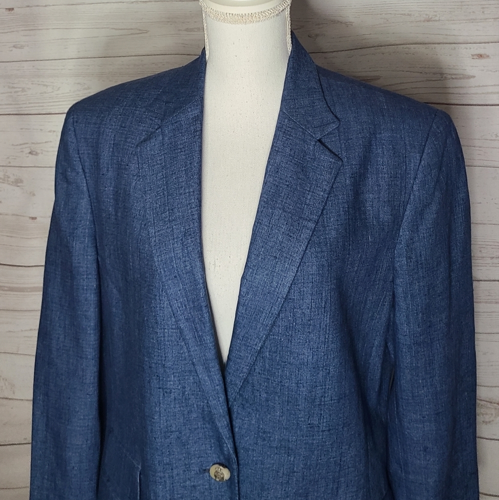 Ralph Lauren Linen Two Button Blazer - image 5